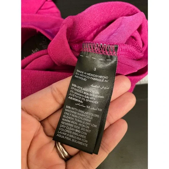 Chico's Travelers Womens Wide Leg Pants Sz XL 3 Fuschia High Rise Slinky Stretch - Picture 4 of 8